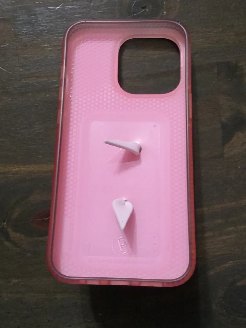 Pink Bow Pattern iPhone 13 Pro Case with Loopy Ring